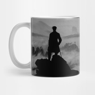 Mist-Kissed Solitude: Embrace the Wanderer within - Wanderer above the Sea of Fog minimized Mug